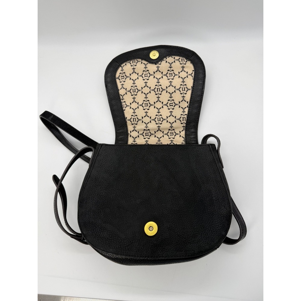 Nanette Lepore Black Crossbody Saddle Bag Tassel Santa Ana Purse Western Style - Picture 10 of 11